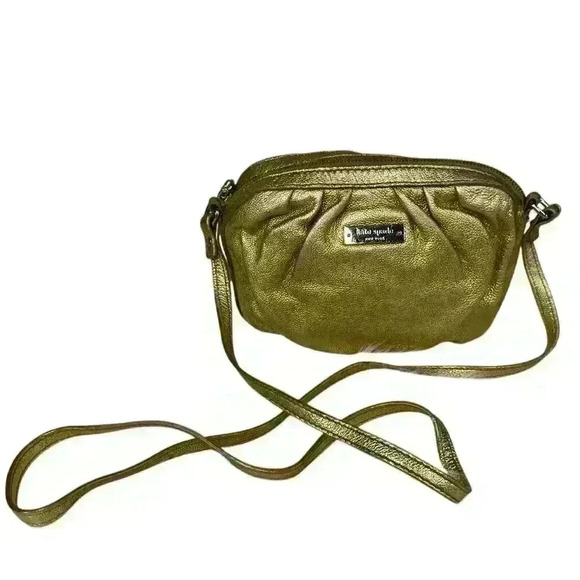 Kate Spade Gold Metallic Crossbody Purse - Picture 5 of 12